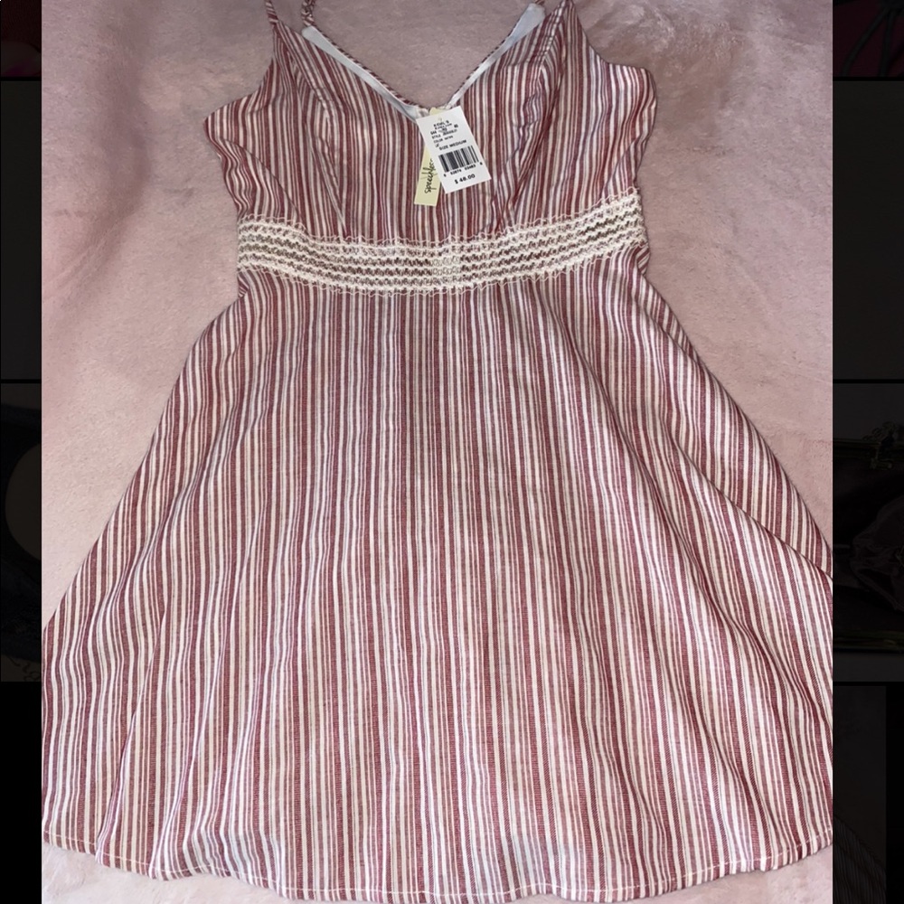 Speechless Cream and Light Pink dress in size medium